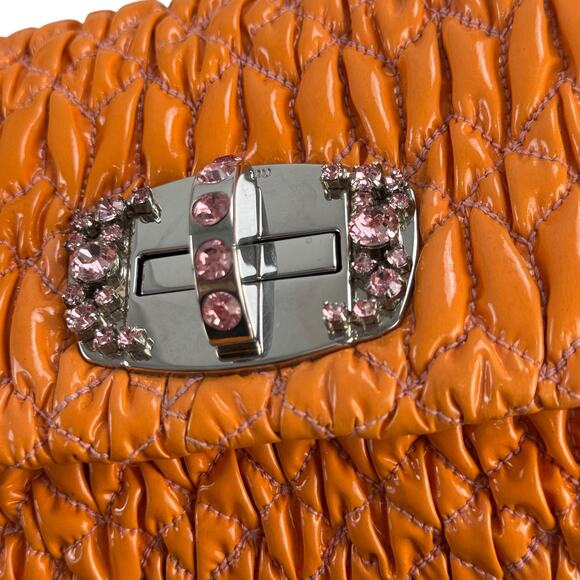 Miu Miu Crystal Nappa Matelassé Flap Bag - Picture 13 of 16